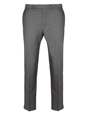 Grey Tailored Fit Trousers | M&S Collection | M&S