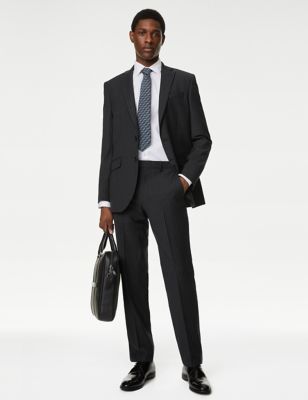 

Mens M&S Collection The Ultimate Tailored Fit Suit Trousers - Charcoal, Charcoal