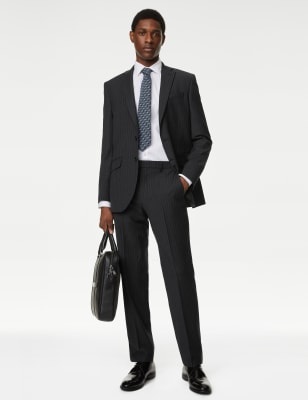 Tailored-Fit Pinstripe Suit Trouser