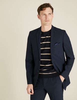 

Mens M&S Collection The Ultimate Navy Tailored Fit Jacket, Navy