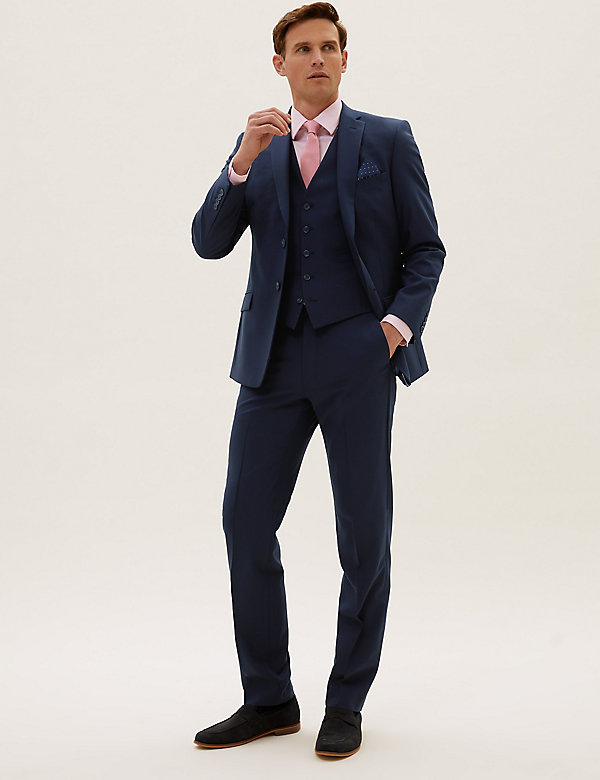 The Ultimate Navy Slim Fit Trousers