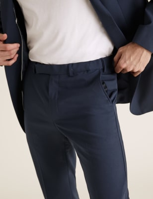 

Mens M&S Collection Big & Tall The Ultimate Navy Regular Fit Trousers, Navy