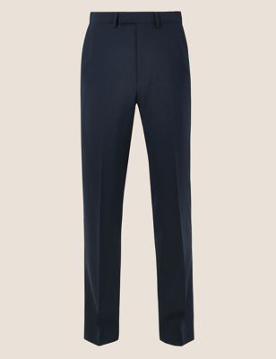 M&S Mens Big & Tall The Ultimate Navy Regular Fit Trousers