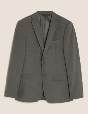 M&S Mens The Ultimate Charcoal Tailored Fit Jacket