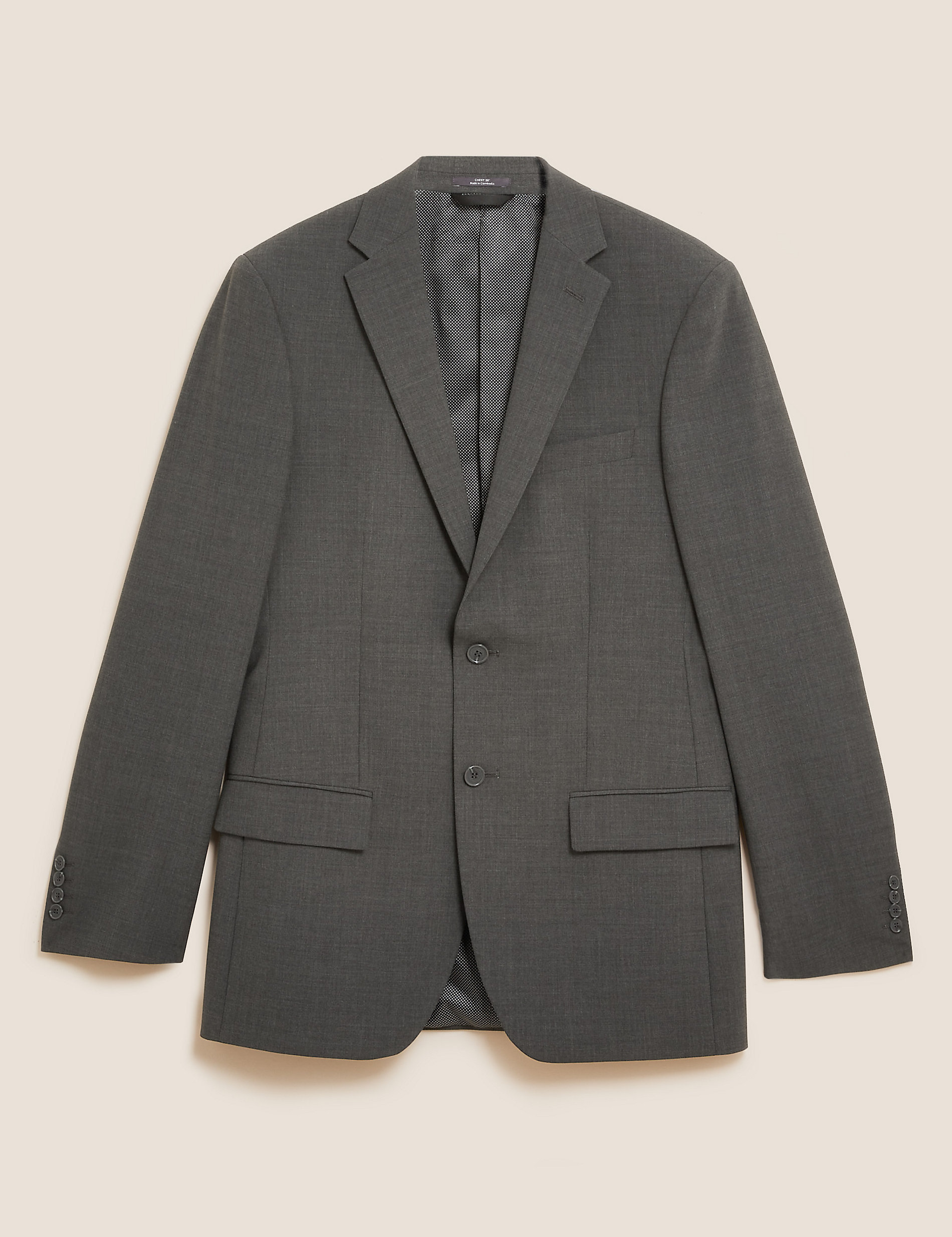 The Ultimate Charcoal Regular Fit Jacket