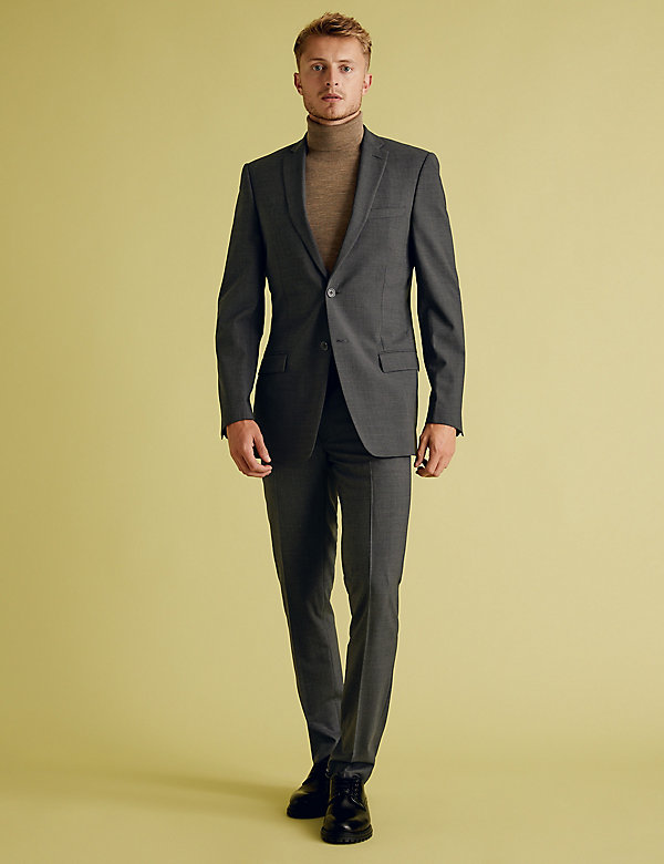 The Ultimate Charcoal Slim Fit Trousers