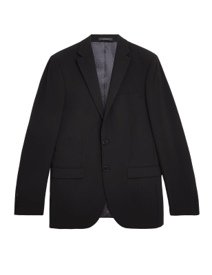 

Mens M&S Collection The Ultimate Black Tailored Fit Jacket, Black