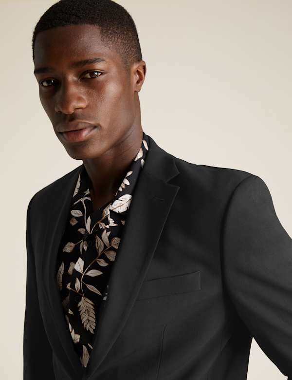 Big & Tall Black Regular Fit Jacket