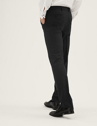 The Ultimate Black Tailored Fit Suit Trousers