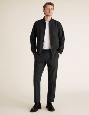 

Mens M&S Collection The Ultimate Black Slim Fit Trousers, Black