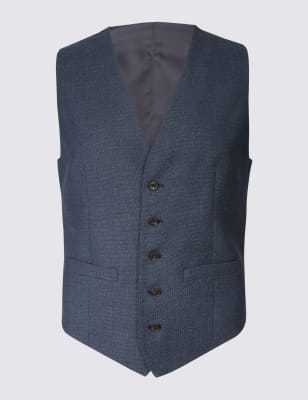 Mens Waistcoats | Wool & Silk Waistcoats | M&S