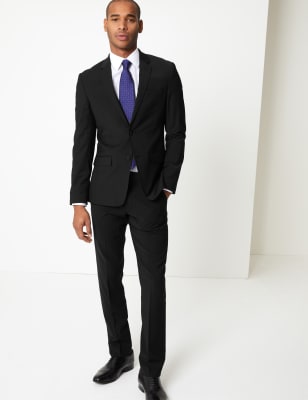 Black Slim-fit Wool Trousers