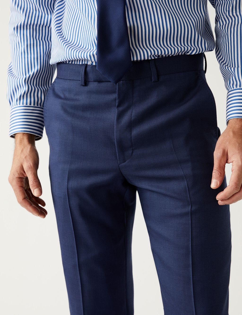 Regular Fit Pure Wool Suit Trousers image 3