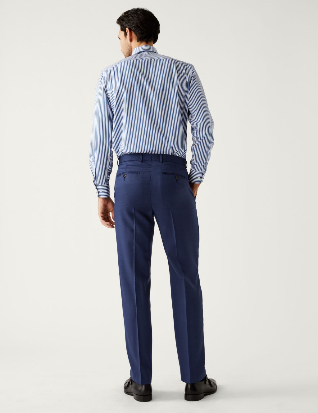 Regular Fit Pure Wool Suit Trousers image 4