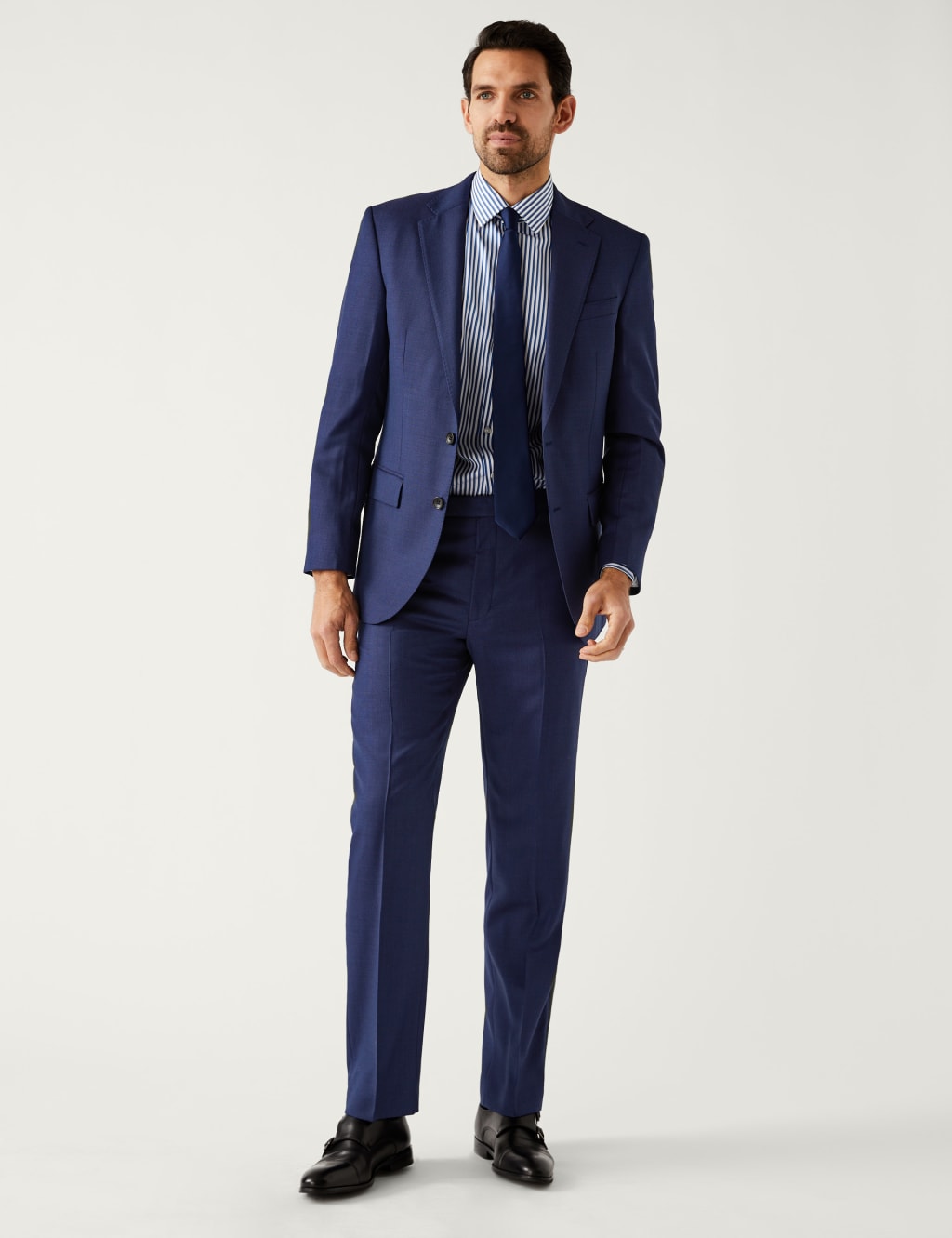 Regular Fit Pure Wool Suit Trousers image 5