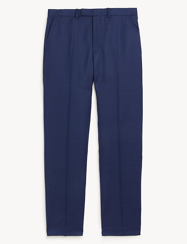 Regular Fit Pure Wool Suit Trousers - PT