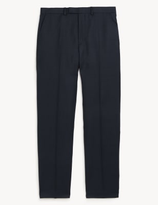 

M&S SARTORIAL Pantalón de traje regular 100% lanaMens - Navy, Navy