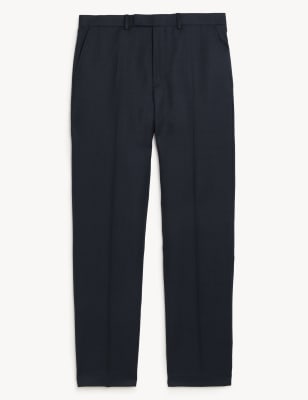 Regular Fit Pure Wool Suit Trousers