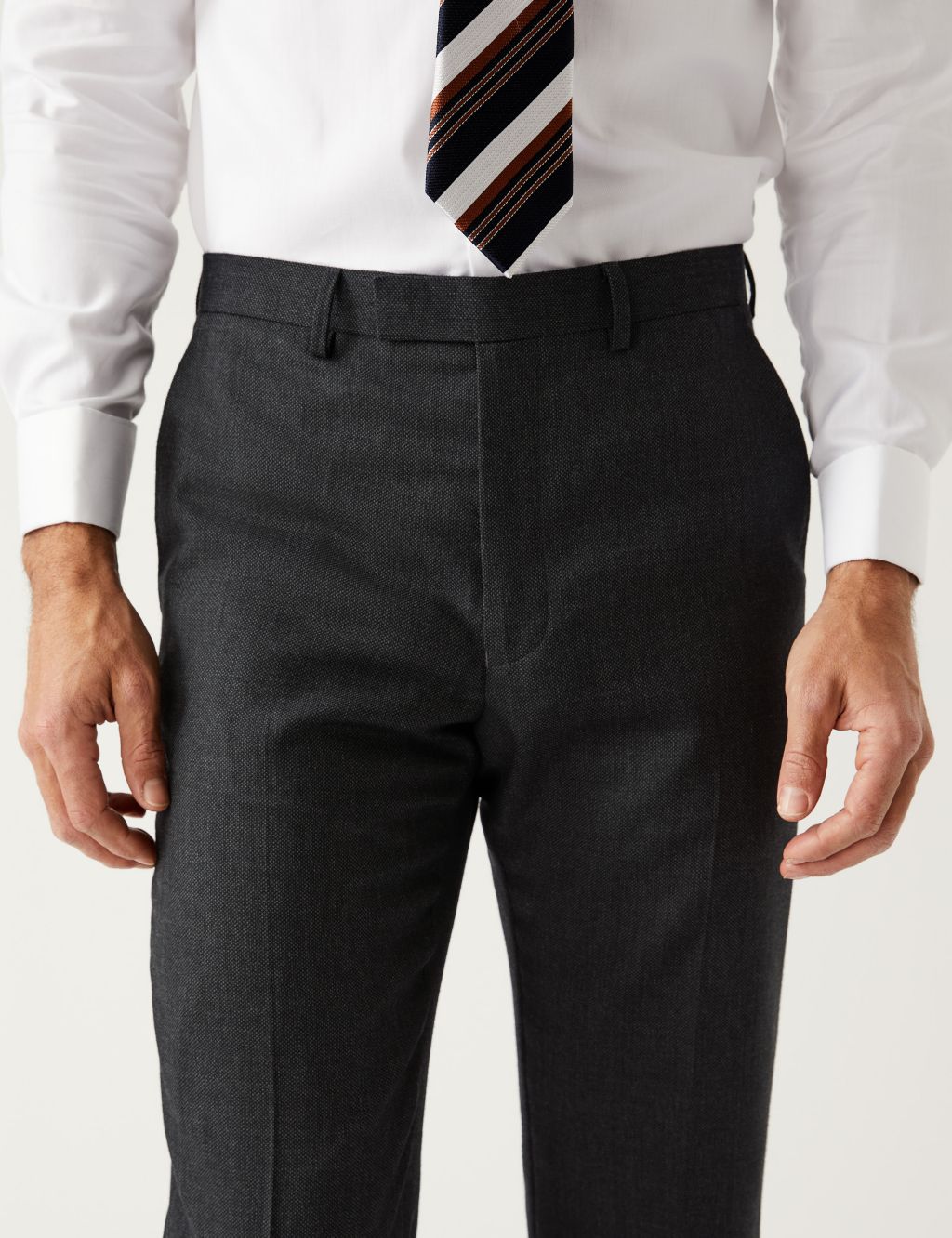 Regular Fit Pure Wool Suit Trousers image 4