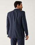 Regular Fit Pure Wool Check Suit Jacket
