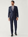 Regular Fit Pure Wool Check Suit Jacket