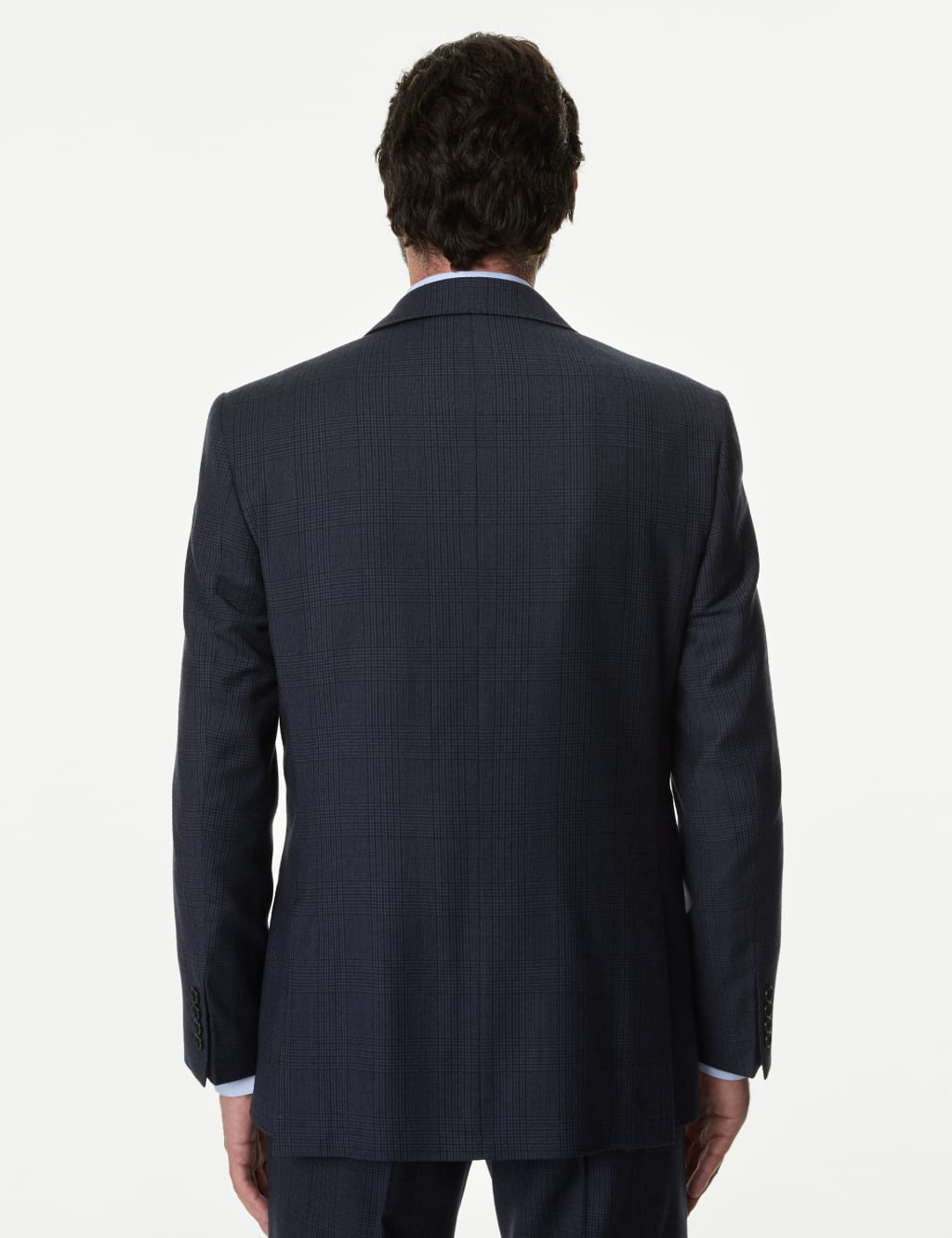 Regular Fit Pure Wool Check Suit Jacket image 6