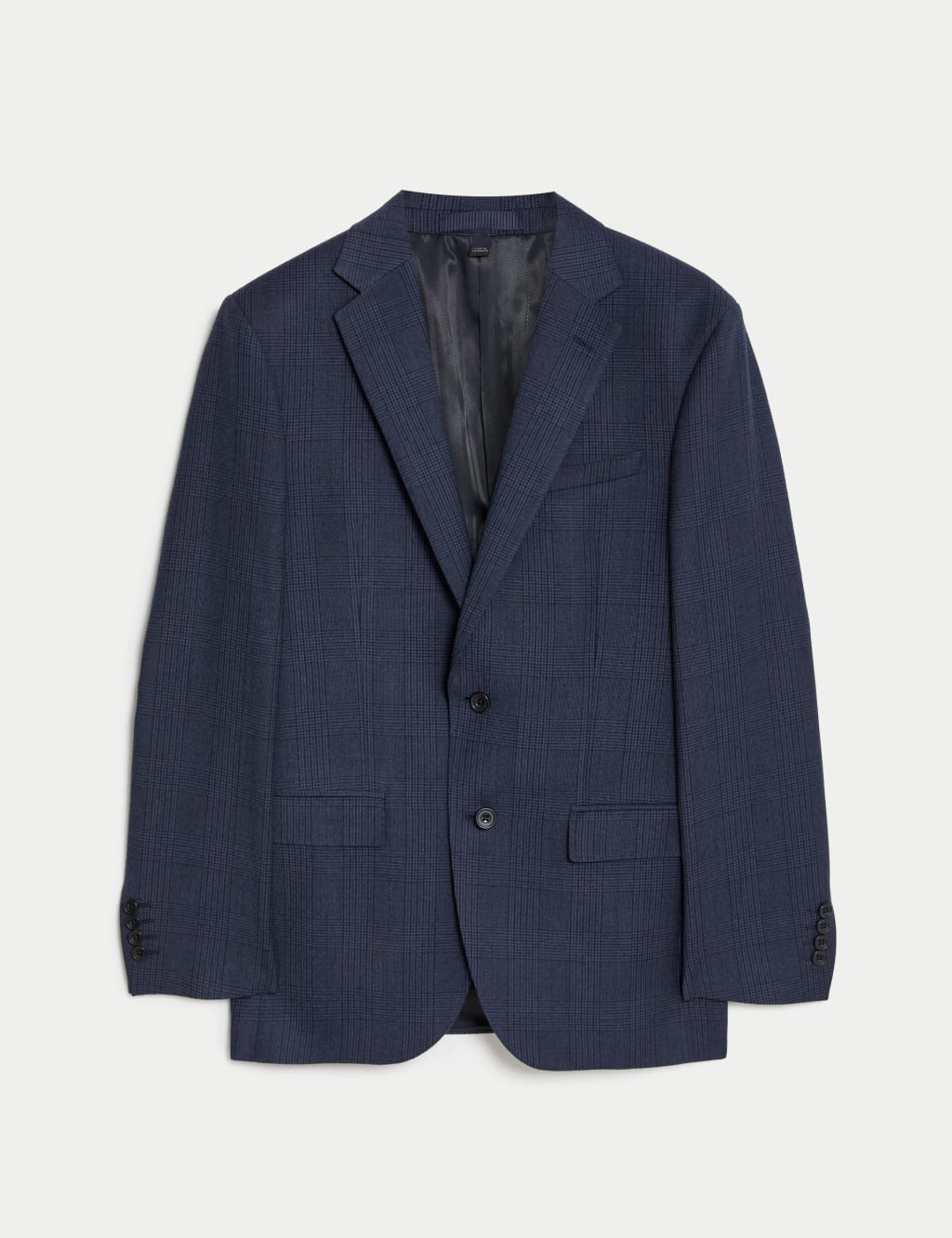 Regular Fit Pure Wool Check Suit Jacket image 2