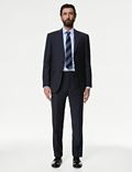 Pantalon de costume coupe standard 100&nbsp;% laine à carreaux