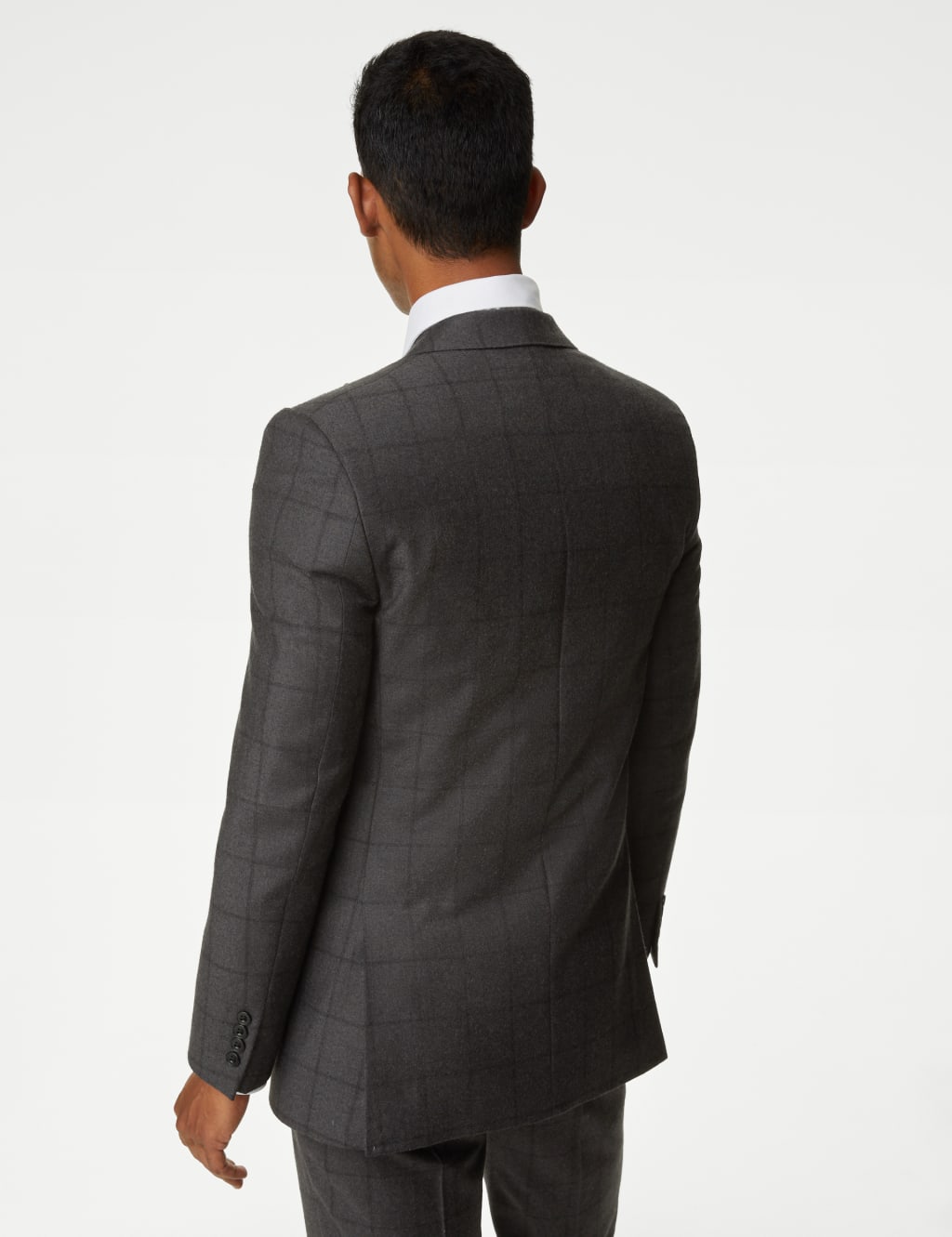 Slim Fit Pure Wool Check Suit Jacket image 5