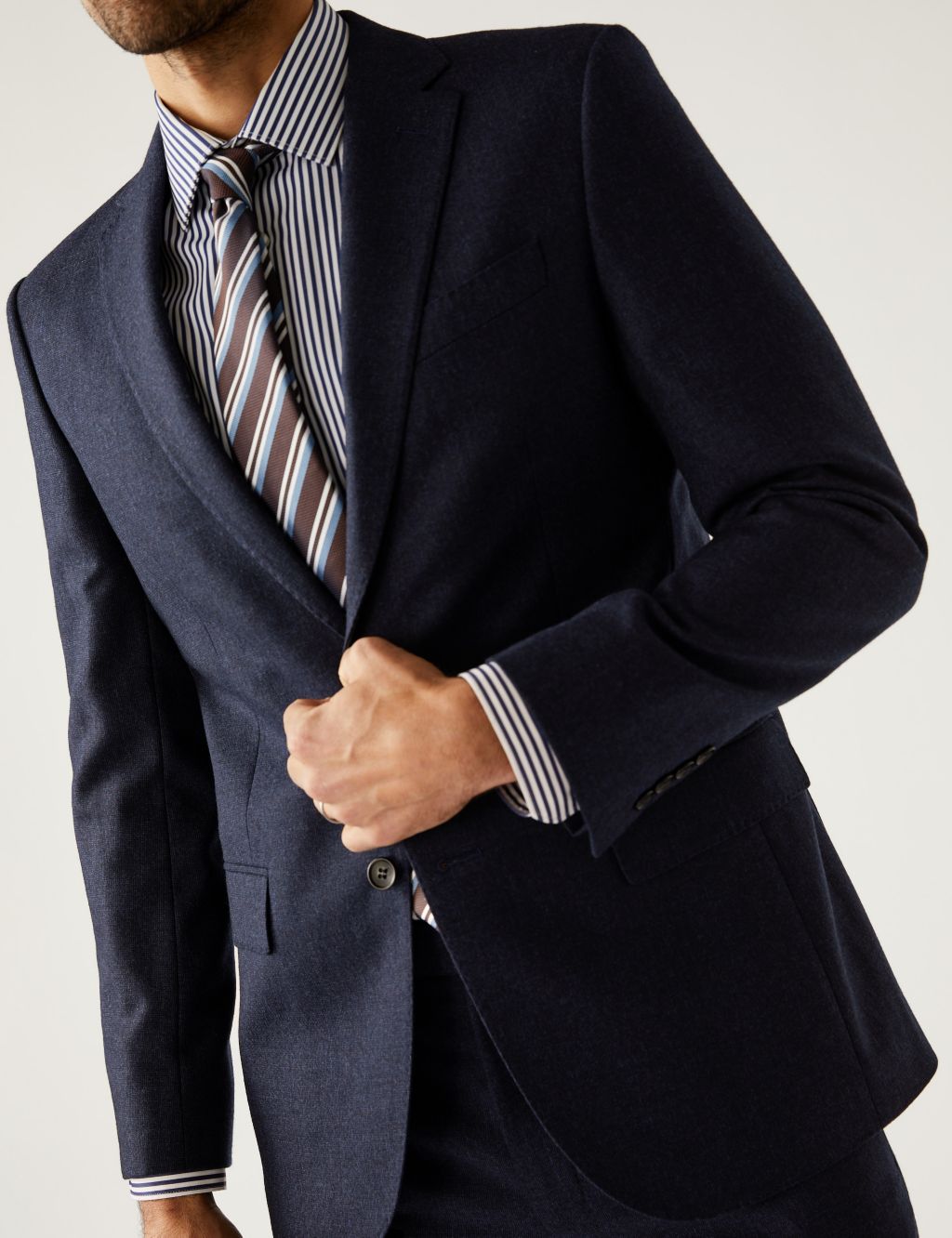Tailored Fit Pure Wool Suit Jacket image 1