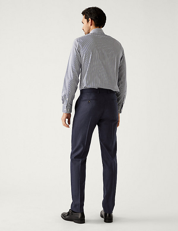 Tailored Fit Pure Wool Trousers - AE