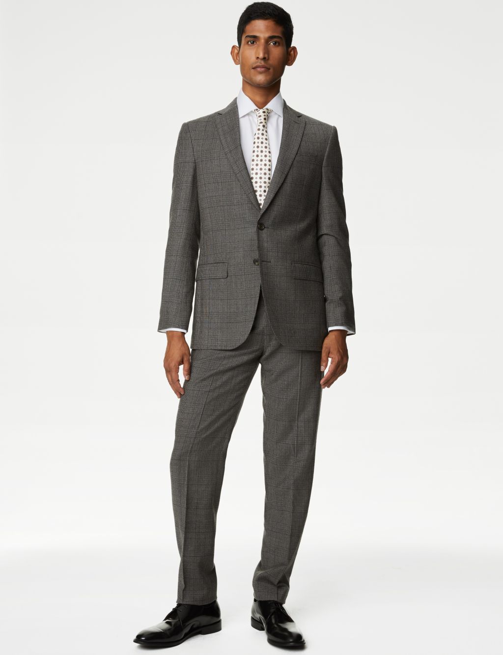 Tailored Fit British Wool Suit Trousers image 5