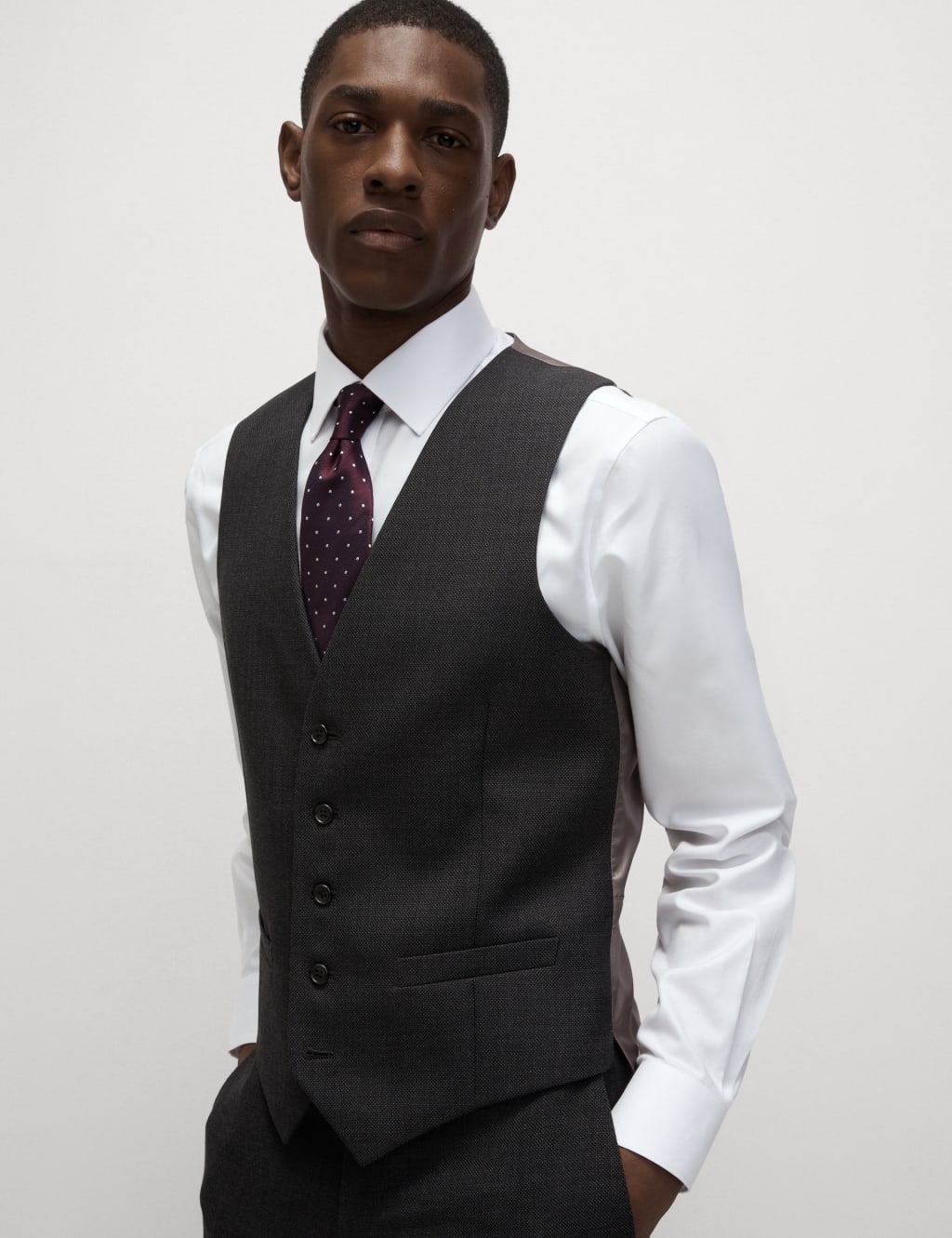 Men s Grey Waistcoats M S