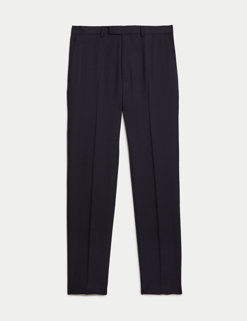 Slim Fit Pure Wool Herringbone Suit Trousers image 1