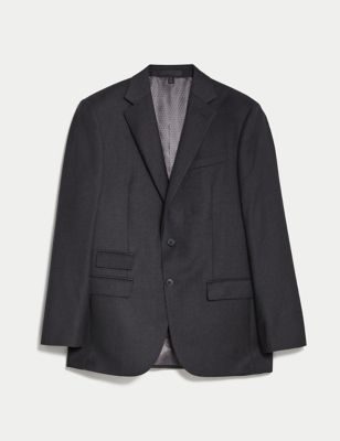 Regular Fit Wool Rich Suit Jacket