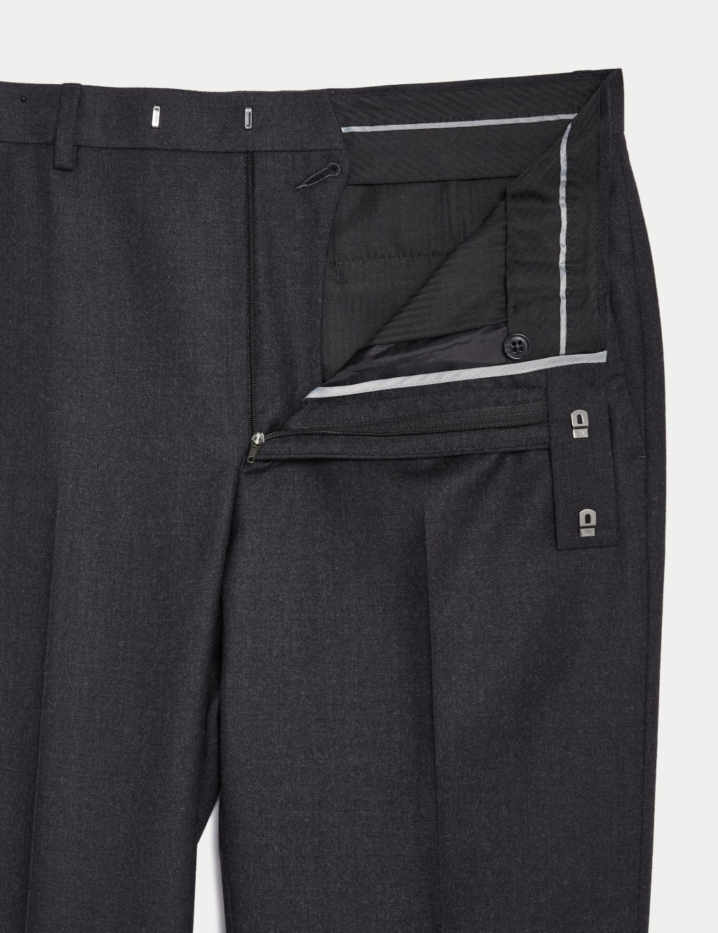 Slim Fit Pure Wool Suit Trousers image 6