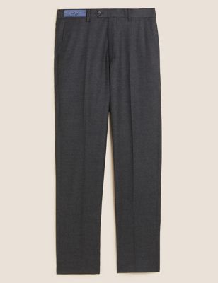 M&S Savile Row Inspired Mens Tailored Fit Pure Wool Trousers