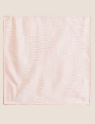 

Mens M&S Collection Woven Tie & Pocket Square Set - Light Pink, Light Pink
