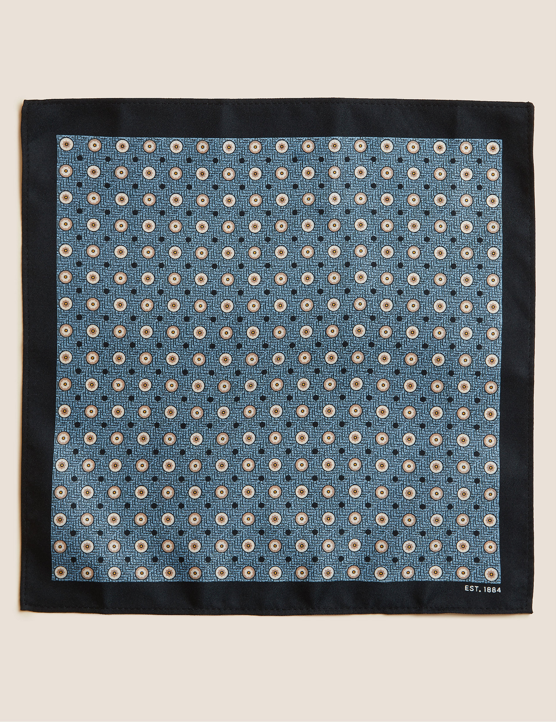 Tile Print Tie & Handkerchief Set