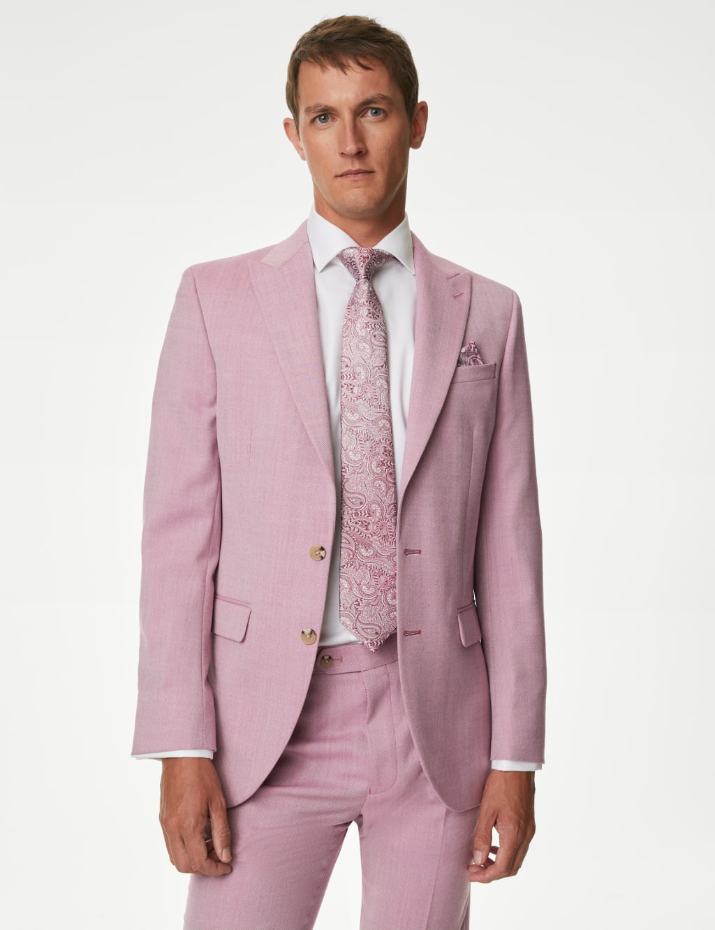 Slim Fit Wool Blend Suit Jacket image 1