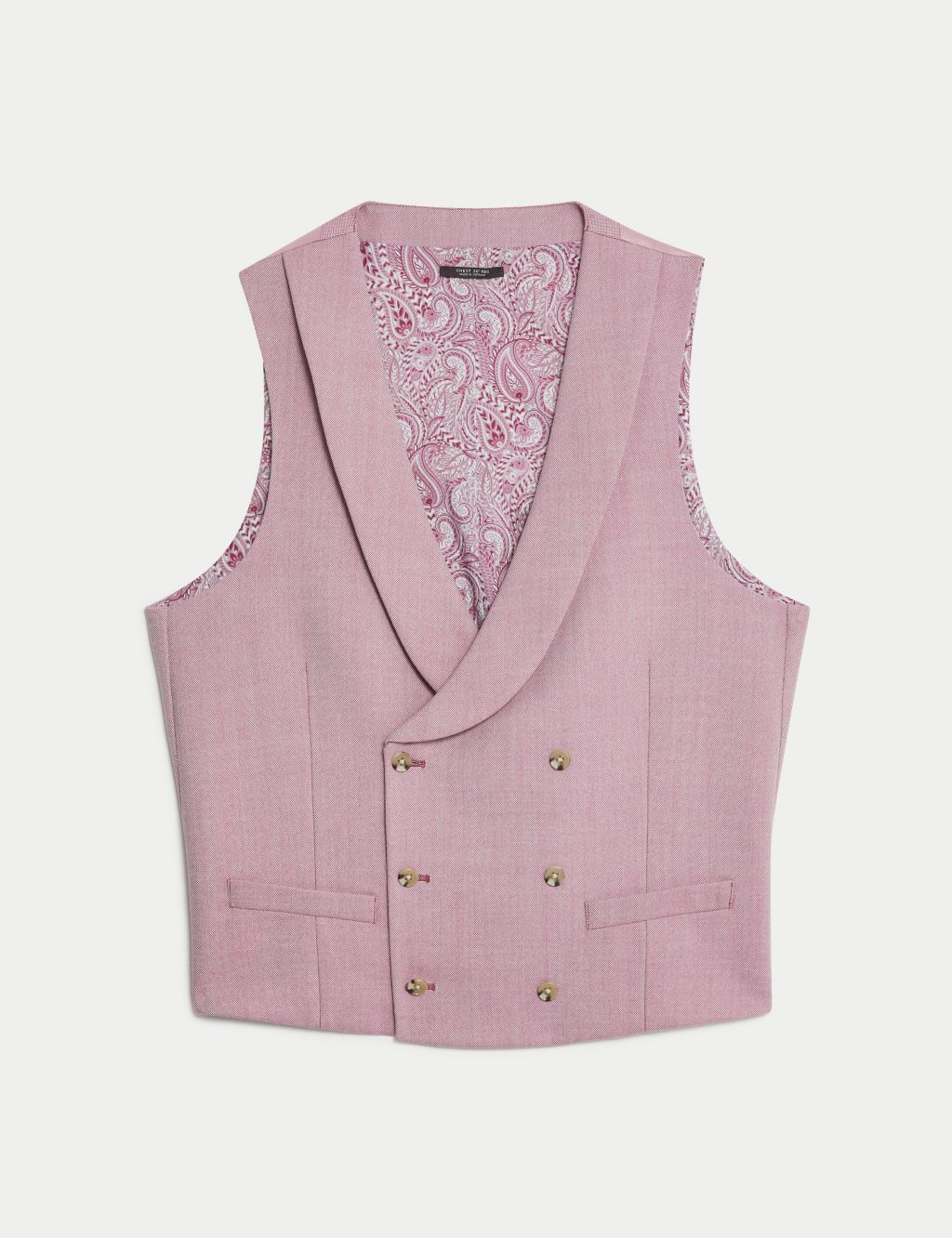 Wool Blend Double Breasted Waistcoat image 2