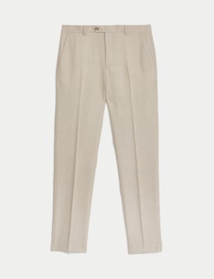 Slim Fit Wool Blend Suit Trousers