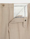 Pantalon de costume coupe standard en laine mélangée