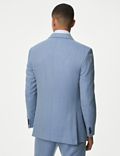 Slim Fit Wool Blend Herringbone Suit Jacket