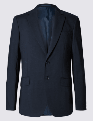 Navy Tailored Fit Jacket | M&S Collection | M&S