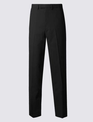 black top and trousers