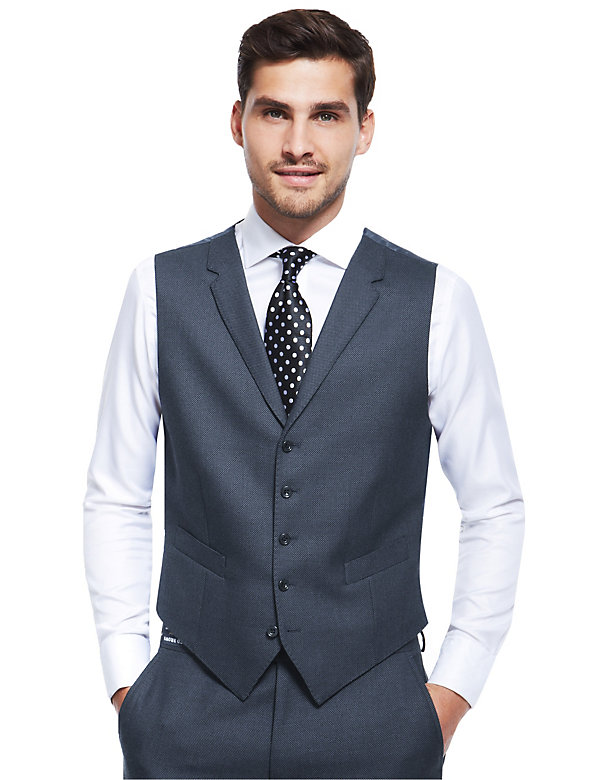 Pure New Wool 5 Button Waistcoat - SG