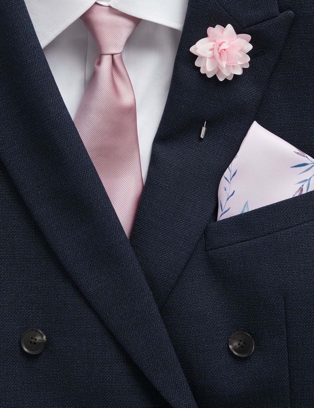 Floral Tie, Pocket Square & Pin Set image 1