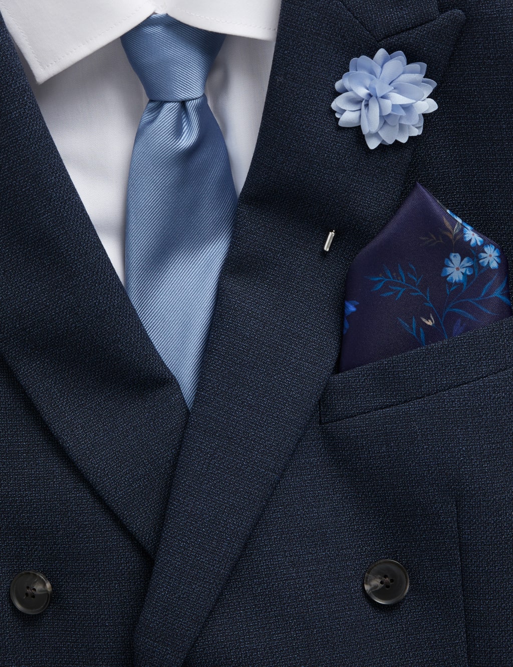 Floral Tie, Pocket Square & Pin Set image 1