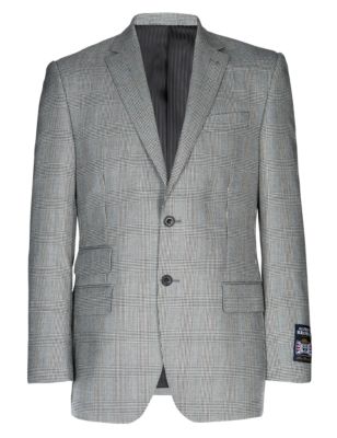 Pure Wool Prince of Wales Checked Jacket | Sartorial | M&S